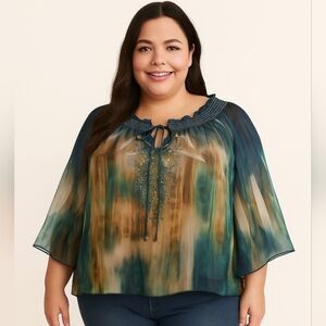 Woman Georgette blouse size